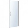 Porte pivotante Mistral niche:94-100/angle:96-102 H190 argent-satin