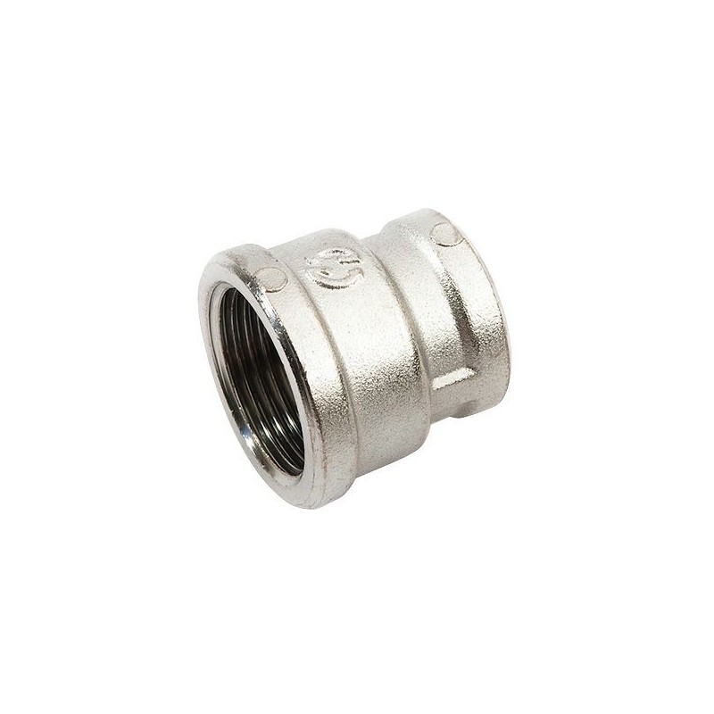 General Fittings manchon réduit fileté laiton FF 3/4"-1/2" chrome