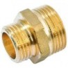 General Fittings mamelon réduit filete laiton 1/2"m-1/4"m