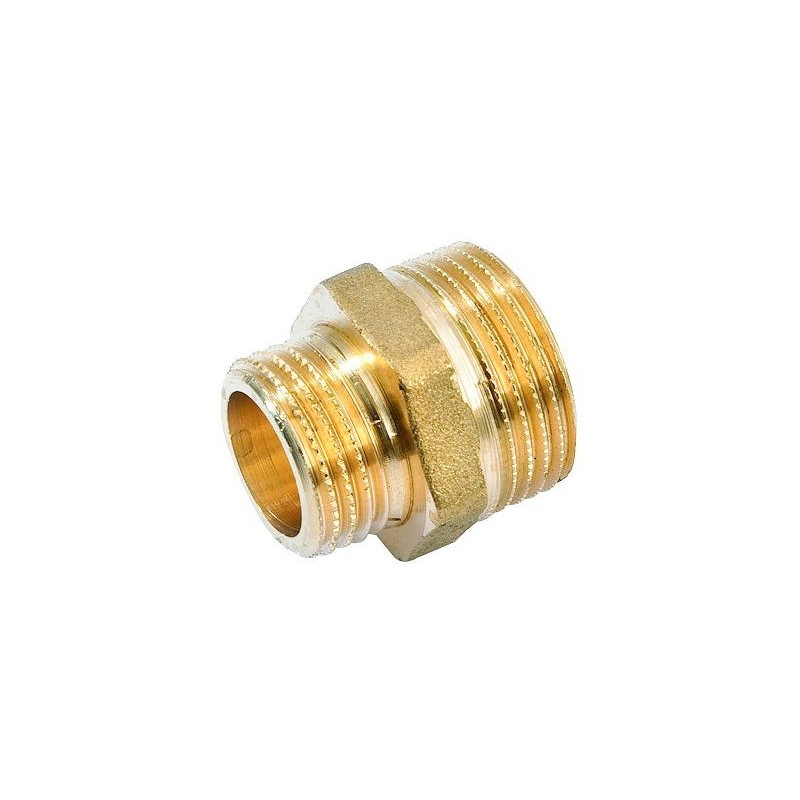 General Fittings mamelon réduit filete laiton 1/2"m-3/8"m