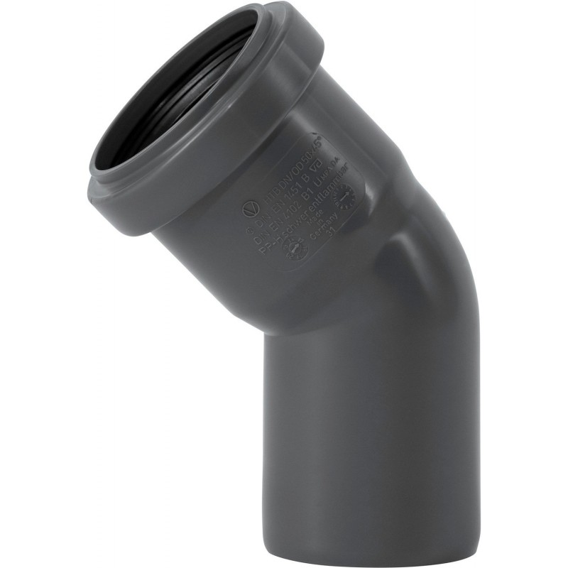 Ostendorf coude 45° MF 50mm PP ht-safe