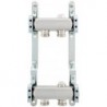Kit collecteurs inox 4/4" - 2 x 3/4"ec avec purgeurs + fixation mural