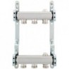 Kit collecteurs inox 4/4" - 3 x 3/4"ec avec purgeurs + fixation mural