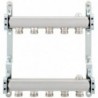 Kit collecteurs inox 4/4" - 5 x 3/4"ec avec purgeurs + fixation mural