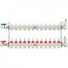 Kit collecteurs inox complet chauffage sol D-floor 12 circuits 3/4" eurocone