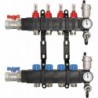 Kit collecteurs synthétique complet chauffage sol D-floor 5 circuits 3/4" eurocone