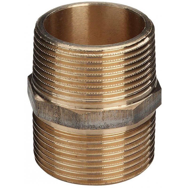 Viega mamelon double bronze 3/8"MM