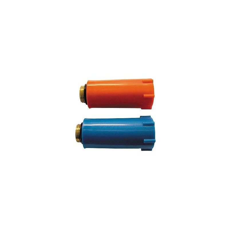 Bouchon de fermeture en PVC avec fil laiton 1/2" bleu