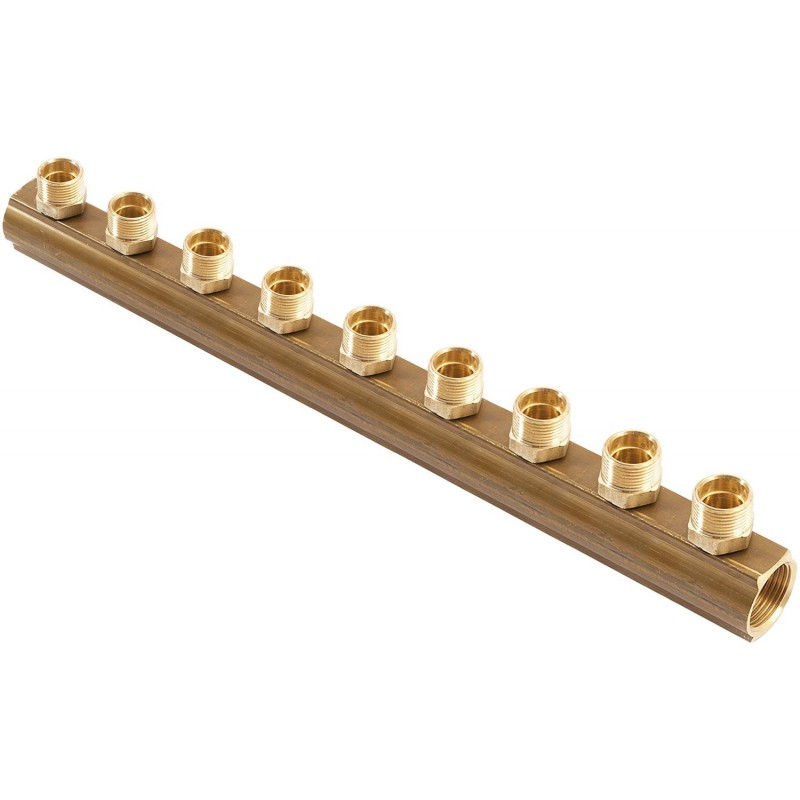 General Fittings collecteur avec raccordements eurocone CC 4/4"FF 9x3/4 EK