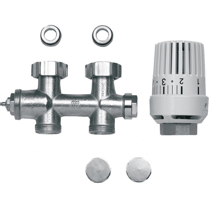 Superia collecteur verti tête thermostatique droite blanc