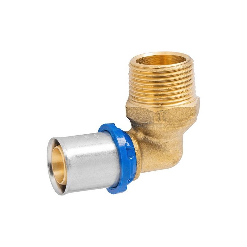 APE coude 90° 20 mm-3/4"M Alupex
