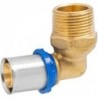APE coude 90° 20 mm-3/4"M Alupex