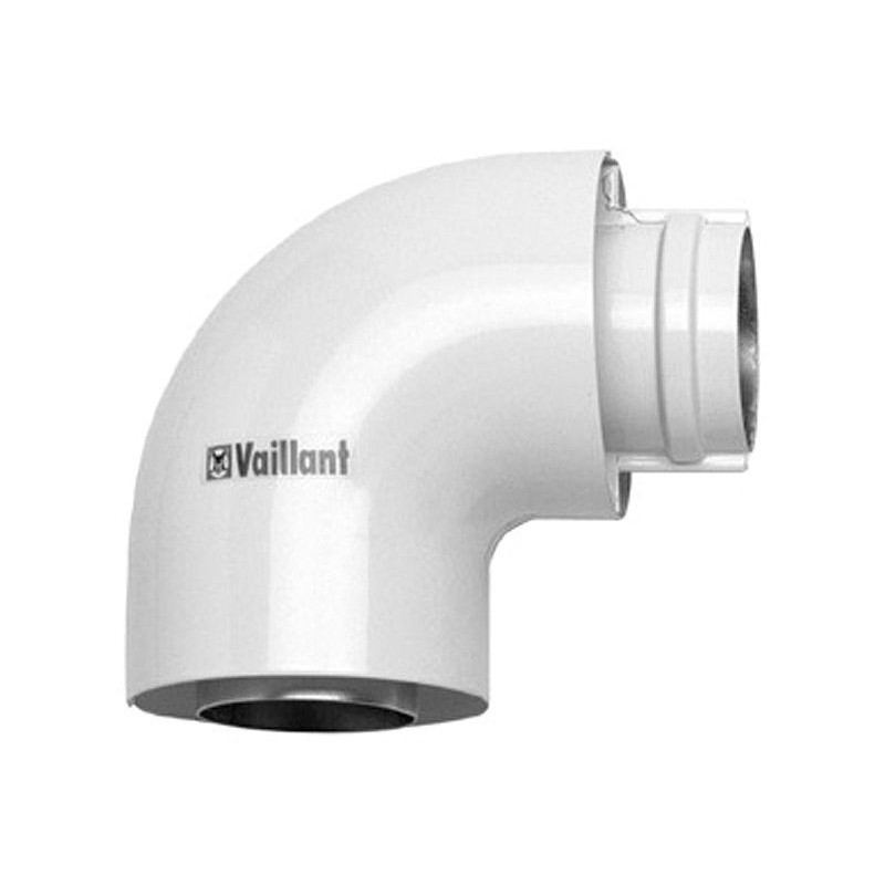 Vaillant coude concentrique 90° turbomag 80/125mm alu/alu