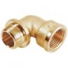 General Fittings coude fileté laiton 6/4"MF