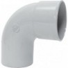 Nicoll coude pvc gris clair rond 87° 80mm