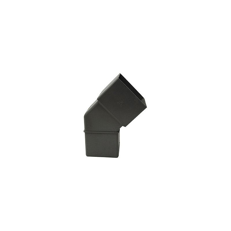 Coude pvc gris eep carré 45° 80-80mm