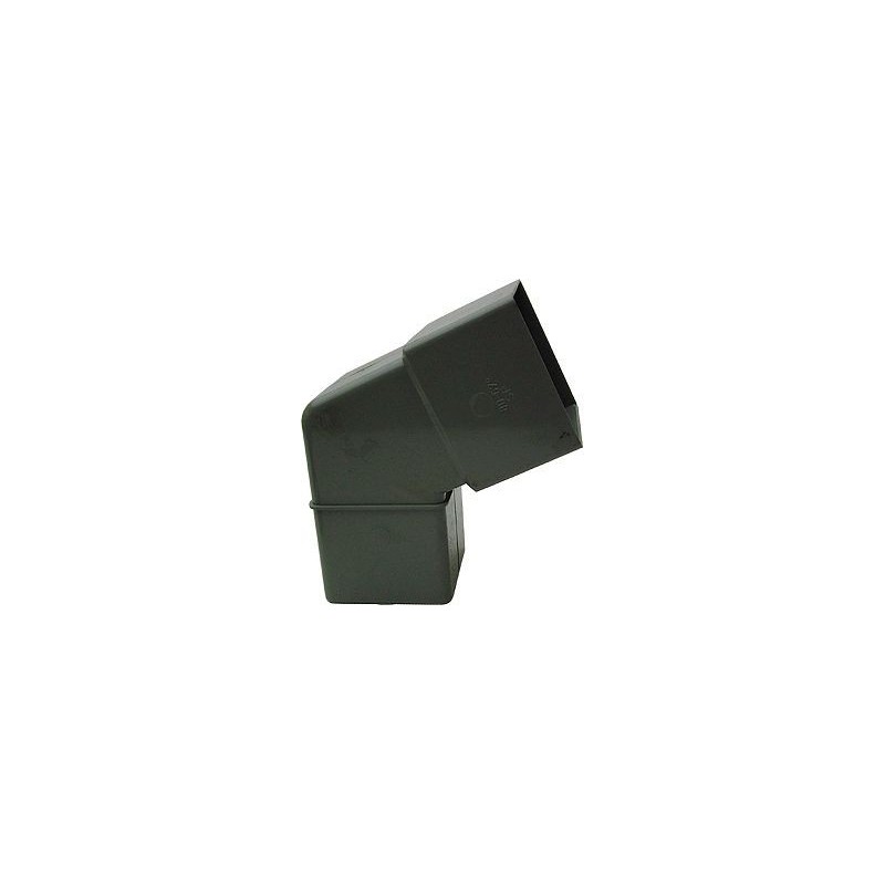 Coude pvc gris eep carré 67° 80-80mm