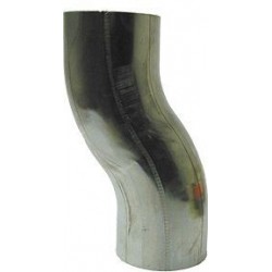 Coude zinc modèle S rond 80mm