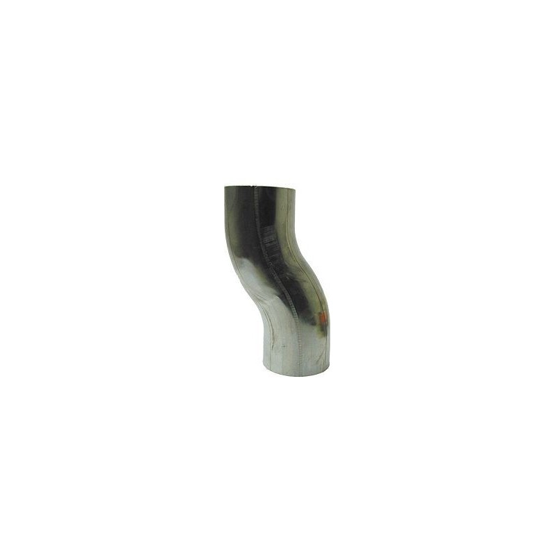 Coude zinc modèle S rond 80mm