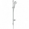 Hansgrohe garniture de douche raindance select 120 rectangulaire 90cm chrome-blanc