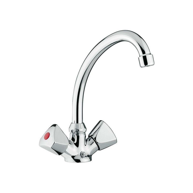 Mélangeur de lavabo laguna chaine bec mobile chrome