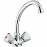 Mélangeur de lavabo laguna chaine bec mobile chrome