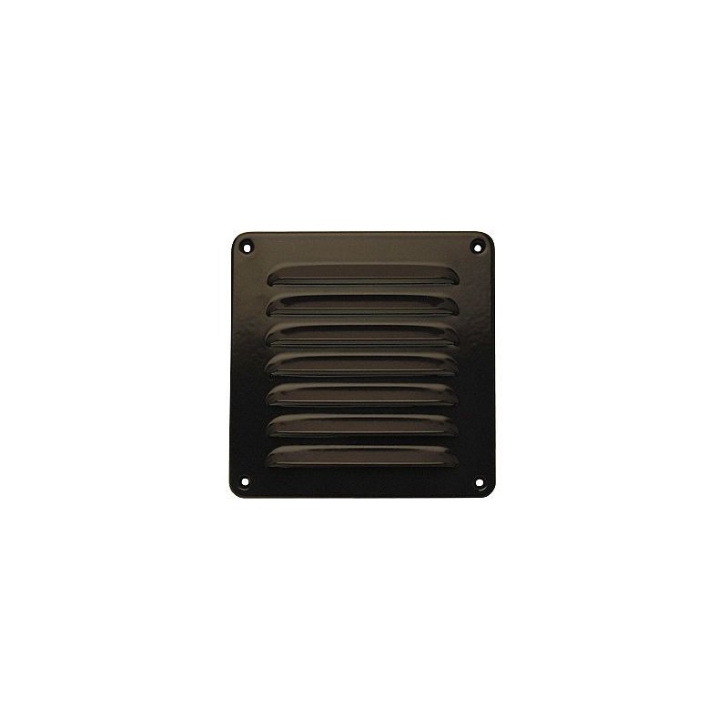 Grille d'aération alu brune b16-h16cm