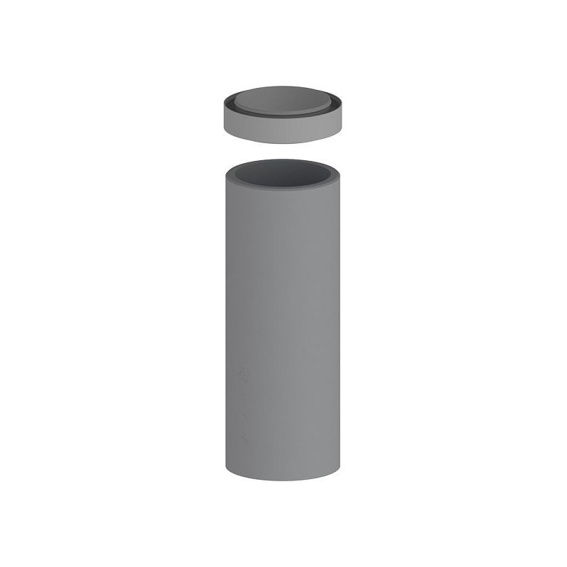 Burgerhout tube isolé pour système de ventilation raccord inclus 160mm 1m