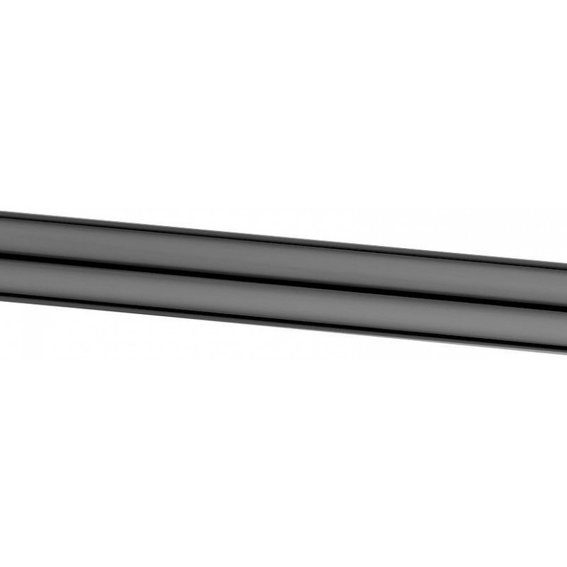 Tube rallonge universel siphon vertical noir 40cm avec collerette
